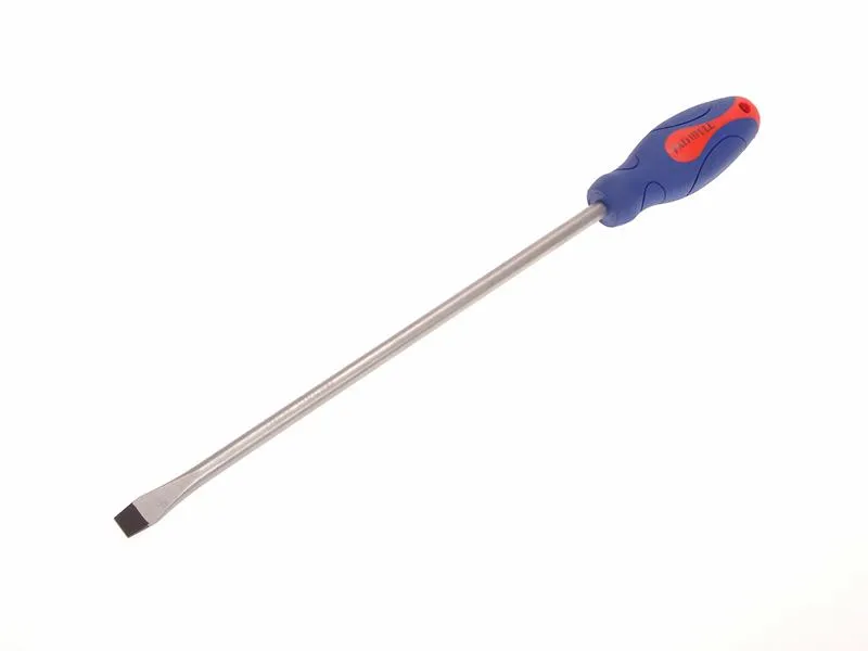 Faithfull Soft Grip Screwdriver Flared Slotted Tip 10.0 X 300Mm