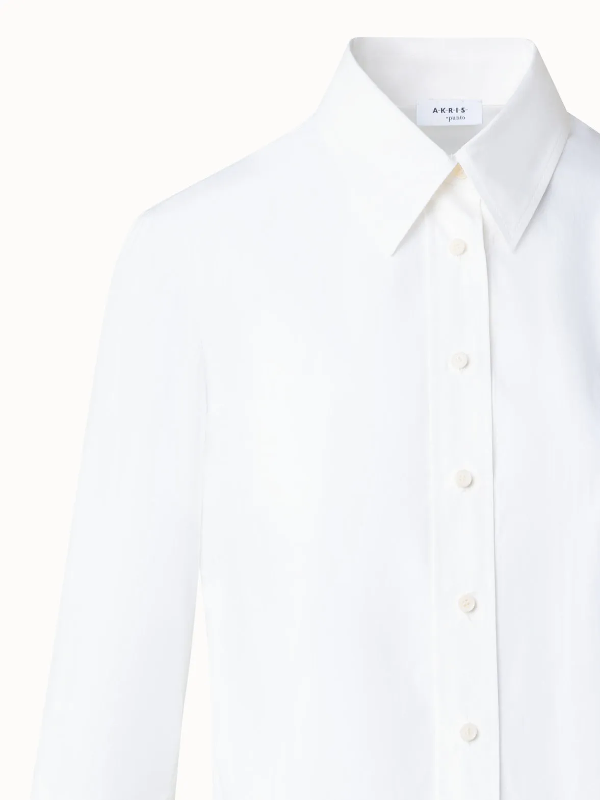 Fitted Cotton Poplin Blouse