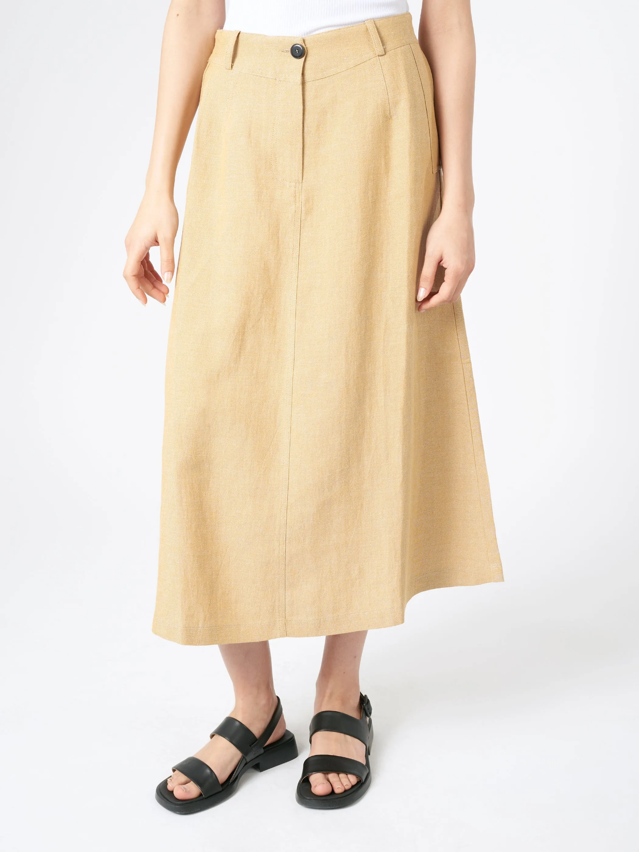 Flared Midi Skirt