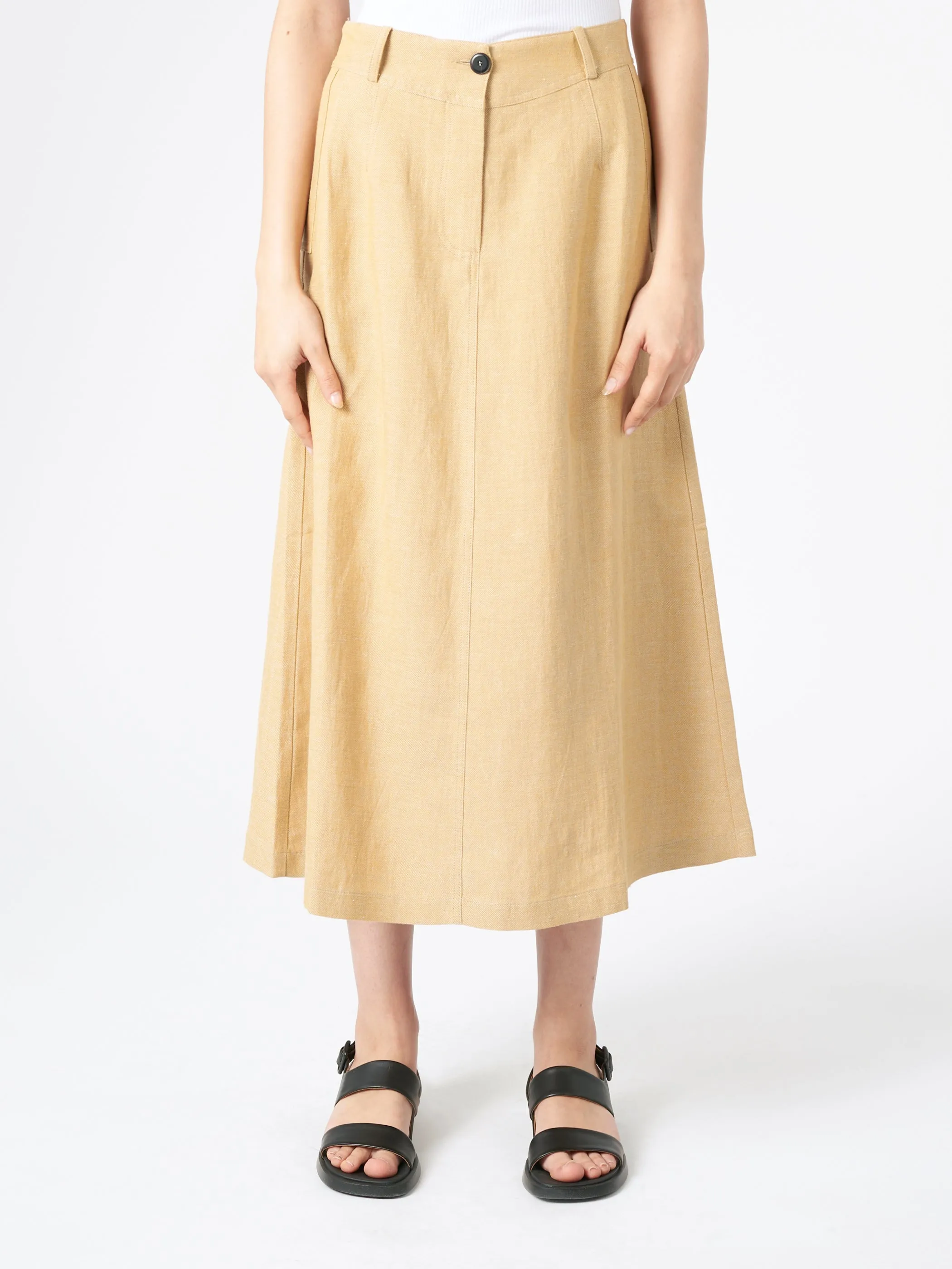 Flared Midi Skirt