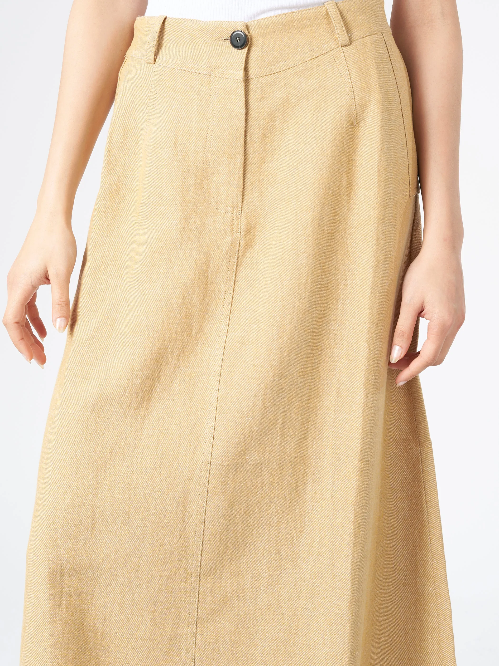 Flared Midi Skirt