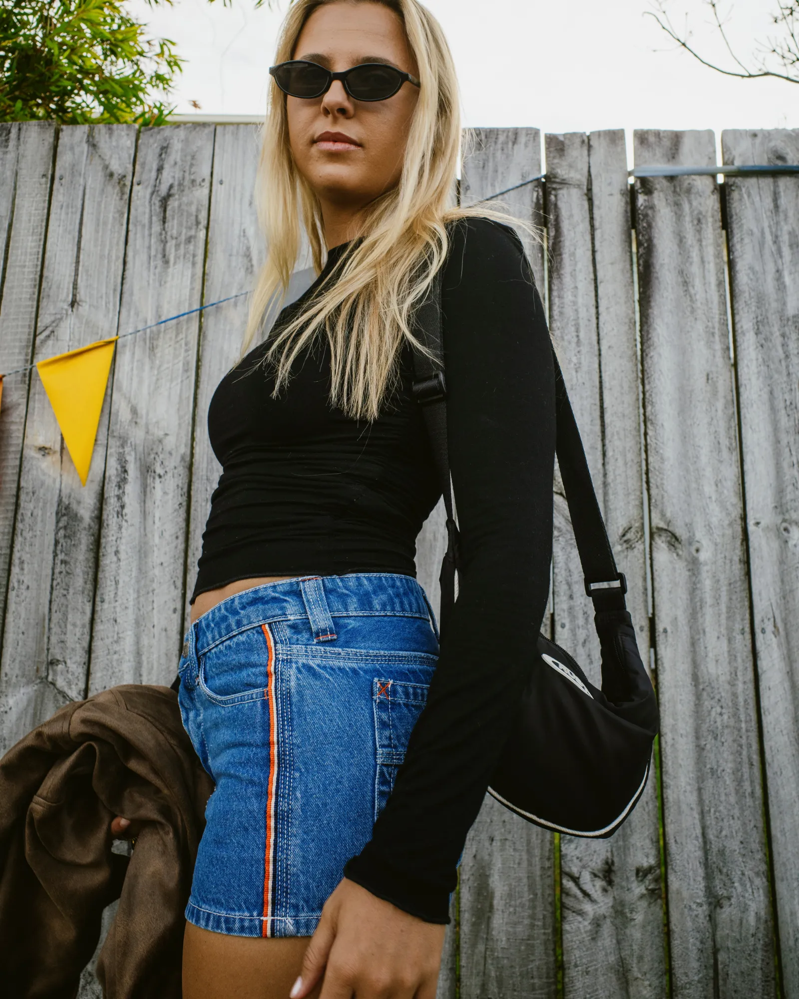 Flip Mommy Low Rise Mini Denim Skirt
