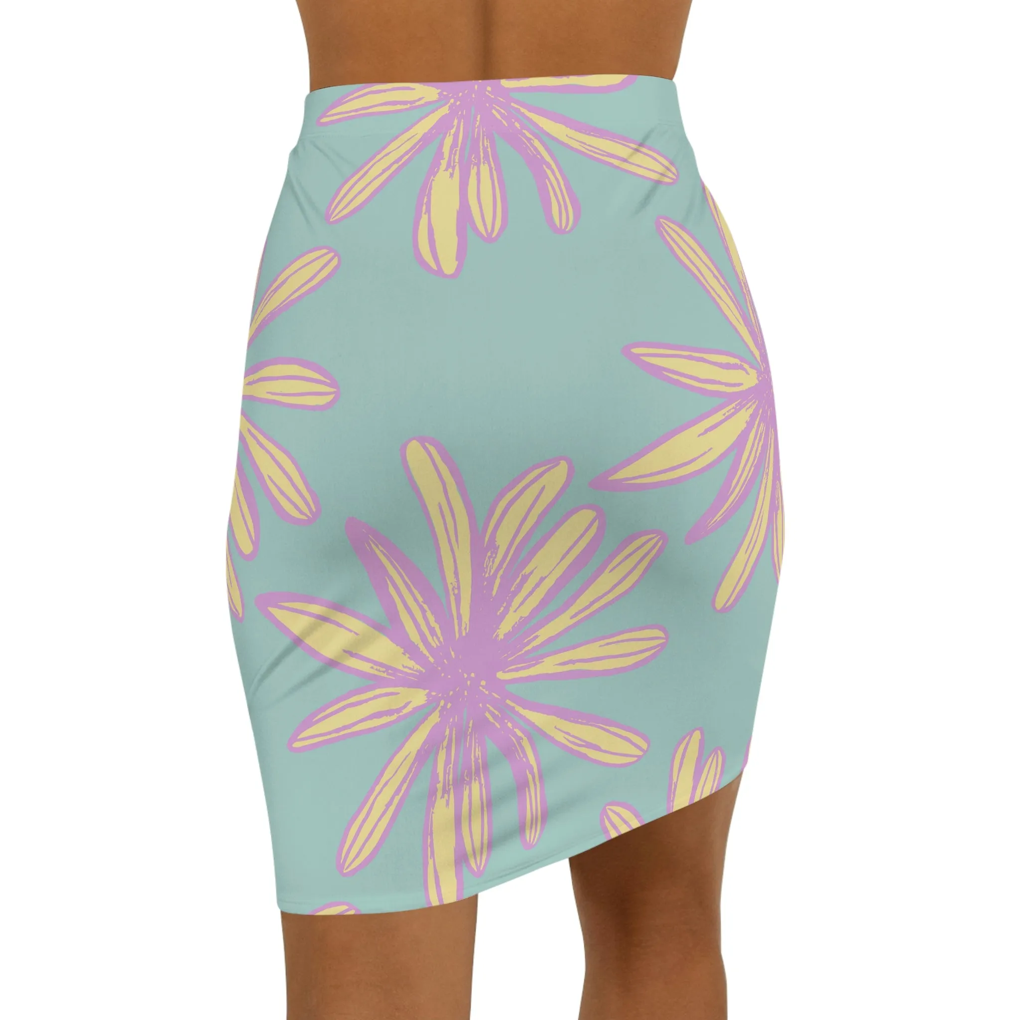 Floral Daisy Women's Mini Skirt