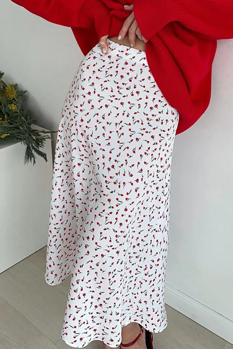 Floral Midi Skirt