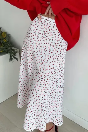 Floral Midi Skirt