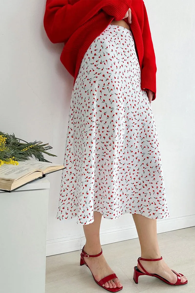 Floral Midi Skirt