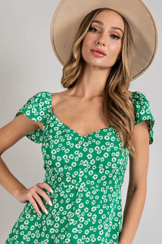 Floral Print Midi Dress