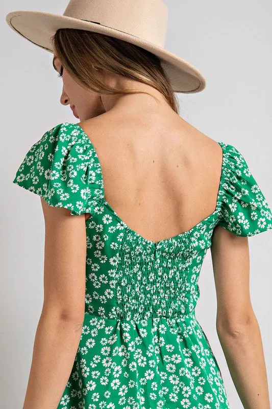 Floral Print Midi Dress