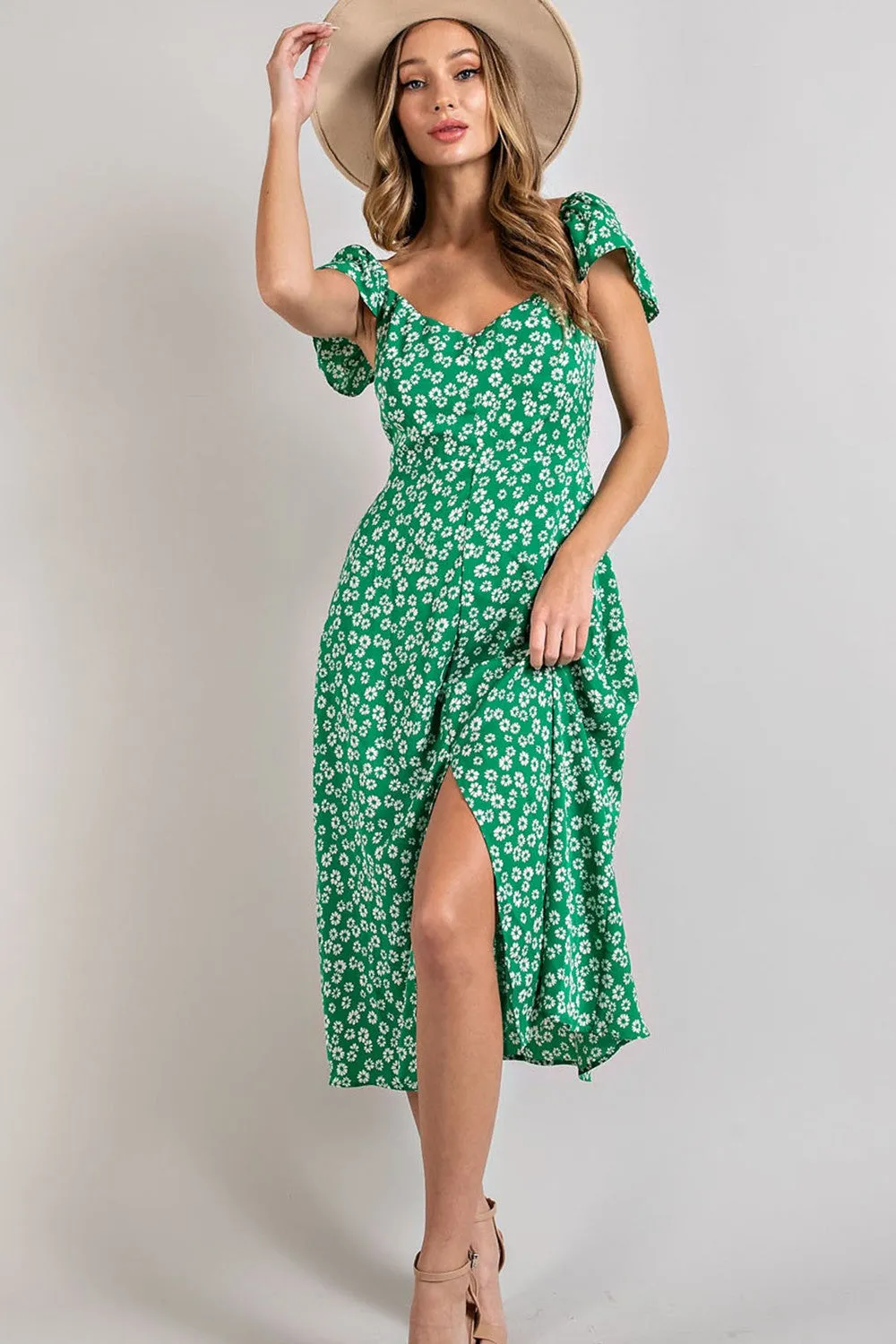 Floral Print Midi Dress