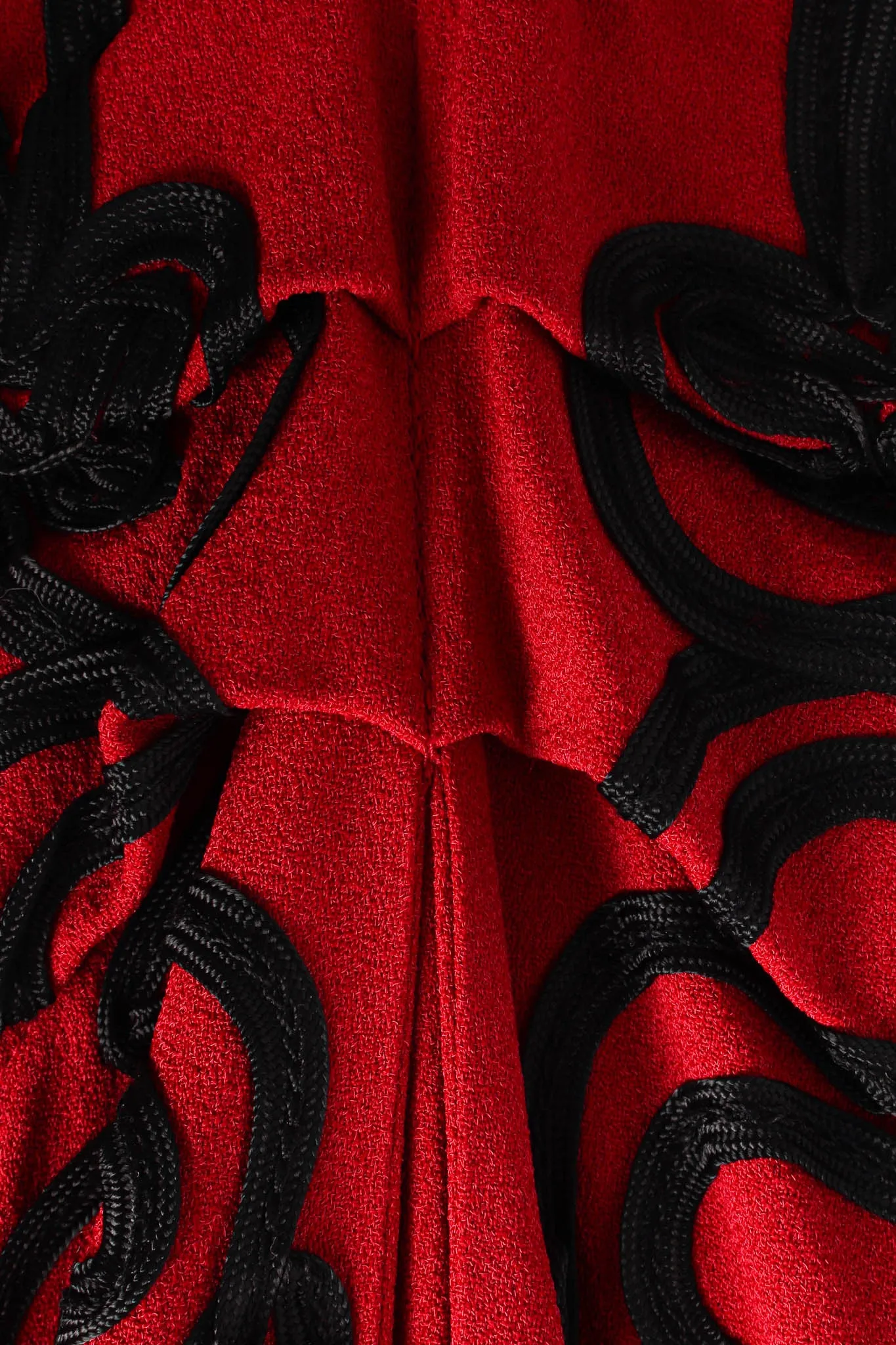 Floral Soutache Braid Pencil Skirt