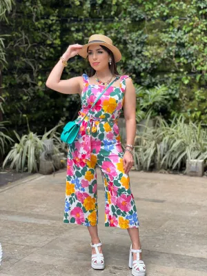 Floral Wide Leg Jumpsuit