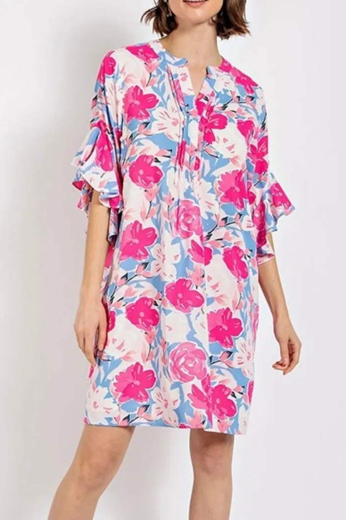 Francine Pink Summer Dress