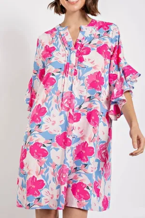 Francine Pink Summer Dress