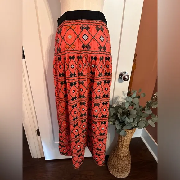 Free People | Delhi Dreams | maxi | boho | pockets | elastic waist | XS | skirt