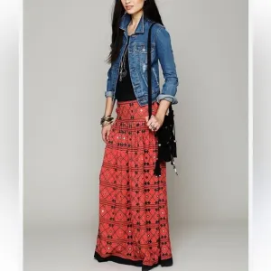 Free People | Delhi Dreams | maxi | boho | pockets | elastic waist | XS | skirt