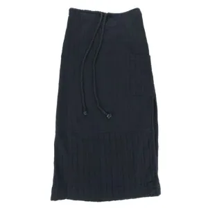 FREE PEOPLE In The Spotlight Textured Cotton Beachy Boho Maxi Skirt Black Small