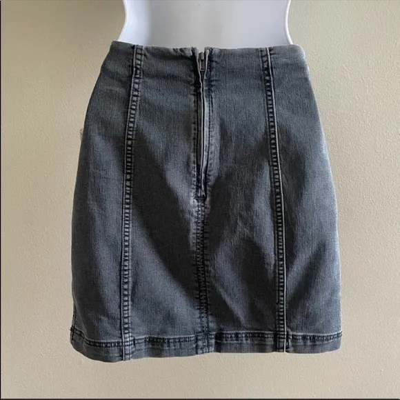 Free People Modern Femme Denim Mini Skirt in Westminster Blue NWT