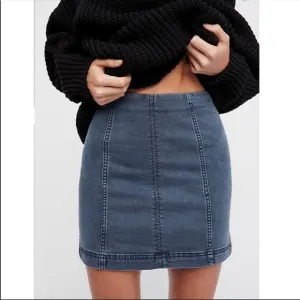 Free People Modern Femme Denim Mini Skirt in Westminster Blue NWT