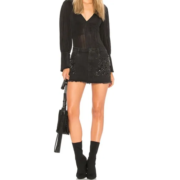 Free People Shine Bright Shine Far Mini Skirt
