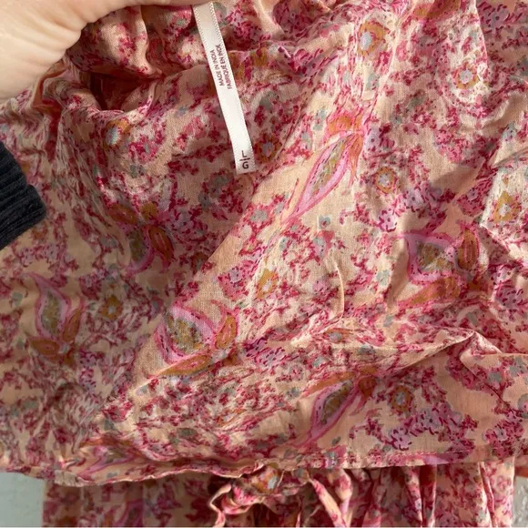 Free People Tangier Babydoll Maxi Dress • Rose | Size Large