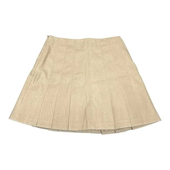 Free People Women’s 6 Mini Skirt Vegan Leather Light Academia School Girl Preppy