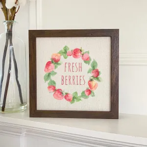Fresh Berries - Framed Sign