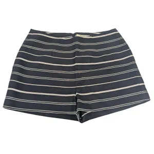 GANT Women's Evening Blue Linen Blend Striped Shorts 420332 $165 NWT