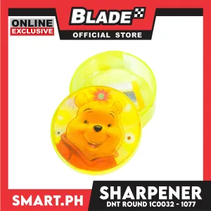 Gifts Round Sharpener Pencil With Character Design 1C0032-1077 (Assorted Designs and Colors)