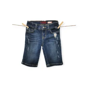 GIRL SIZE 6X/7 YEARS - CHILDREN'S PLACE, Denim Bermuda Shorts EUC B51