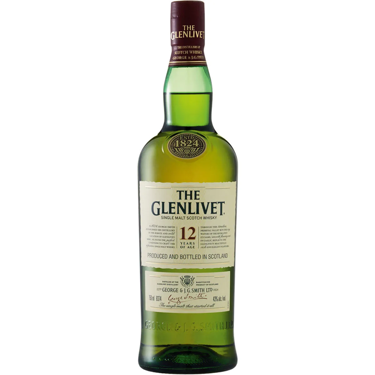 Glenlivet 12 Year Old Single Malt Scotch Whisky