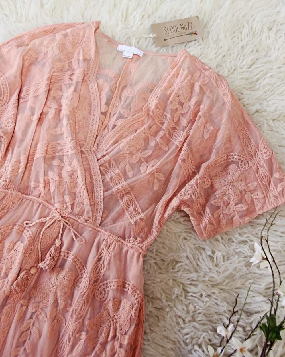 Gold Coast Lace Maxi in Rose