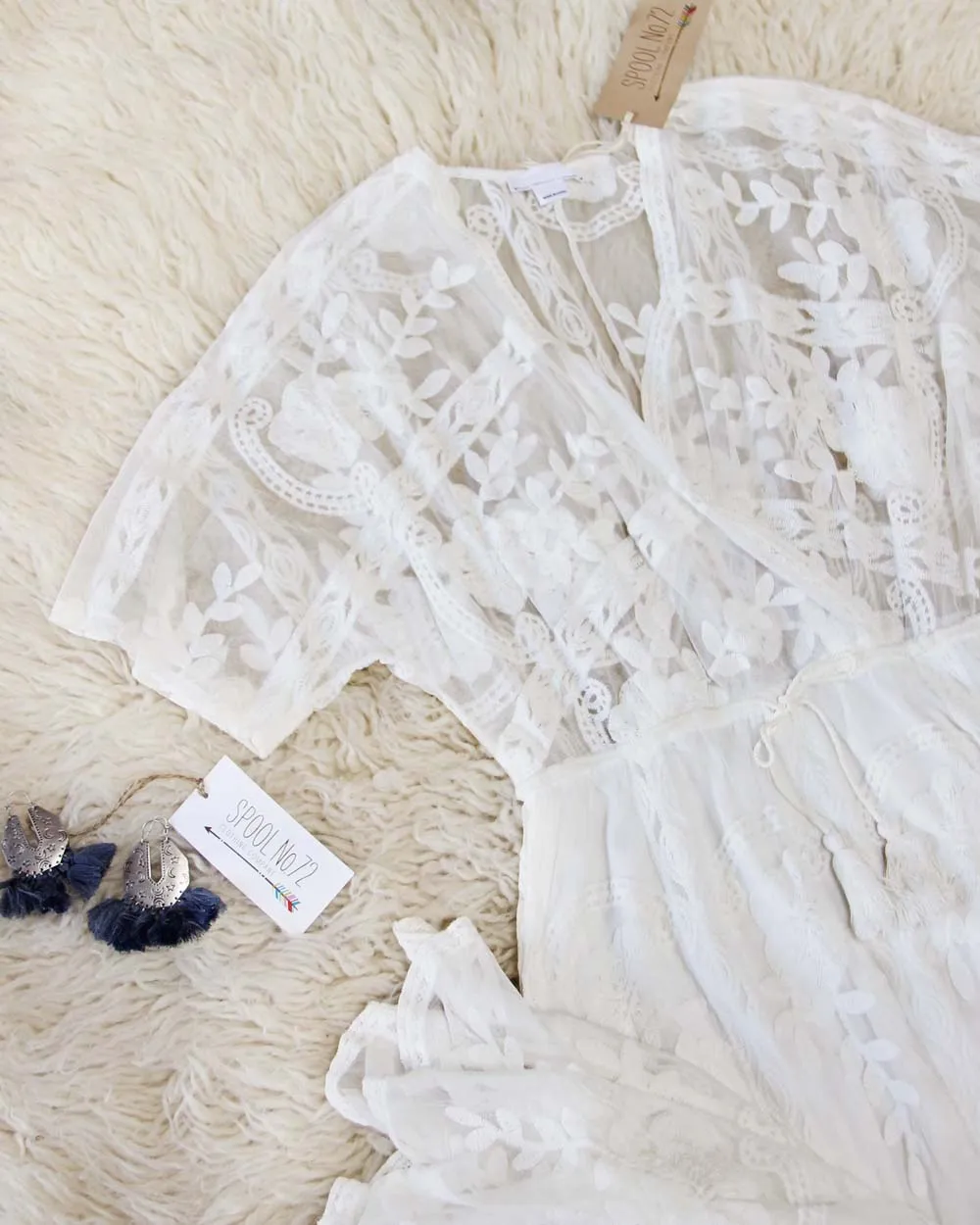 Gold Coast Lace Maxi in White