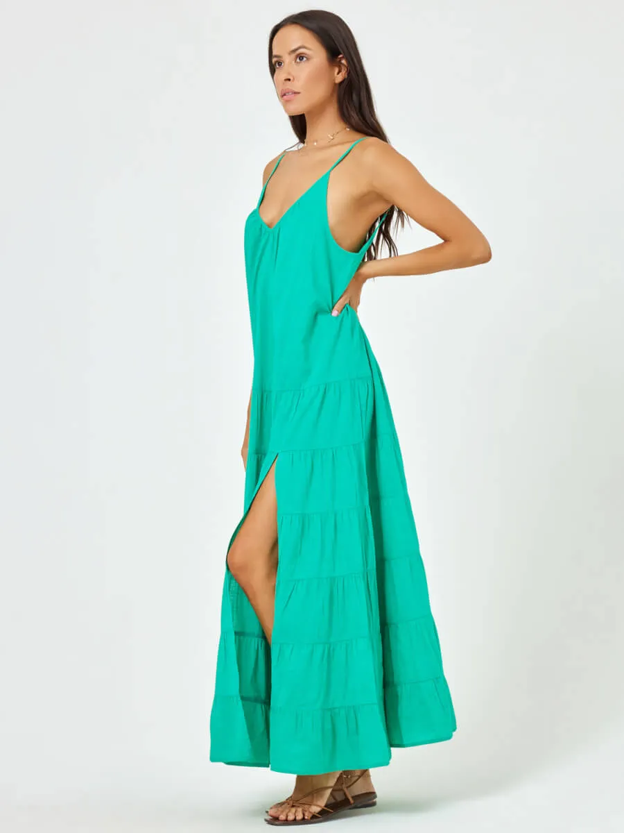 Goldie Coverup Dress In Jade