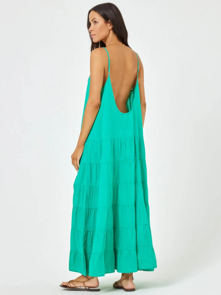 Goldie Coverup Dress In Jade
