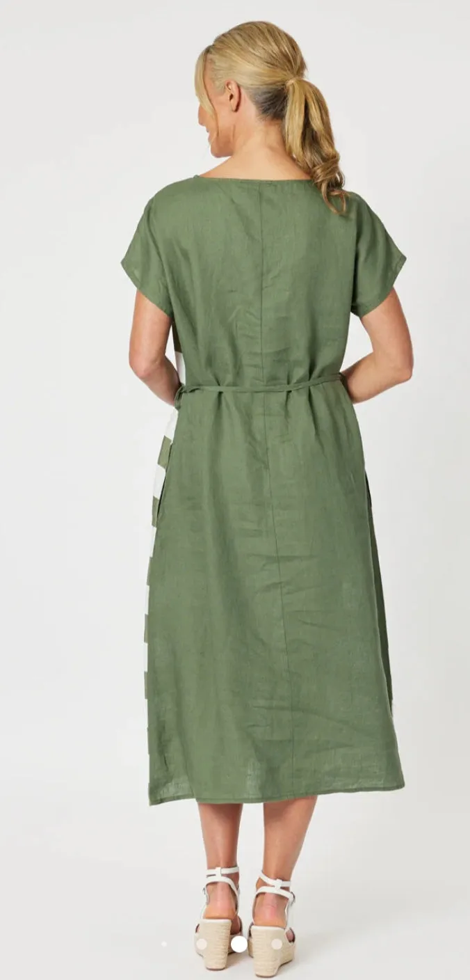 Gordon Smith stripe linen dress