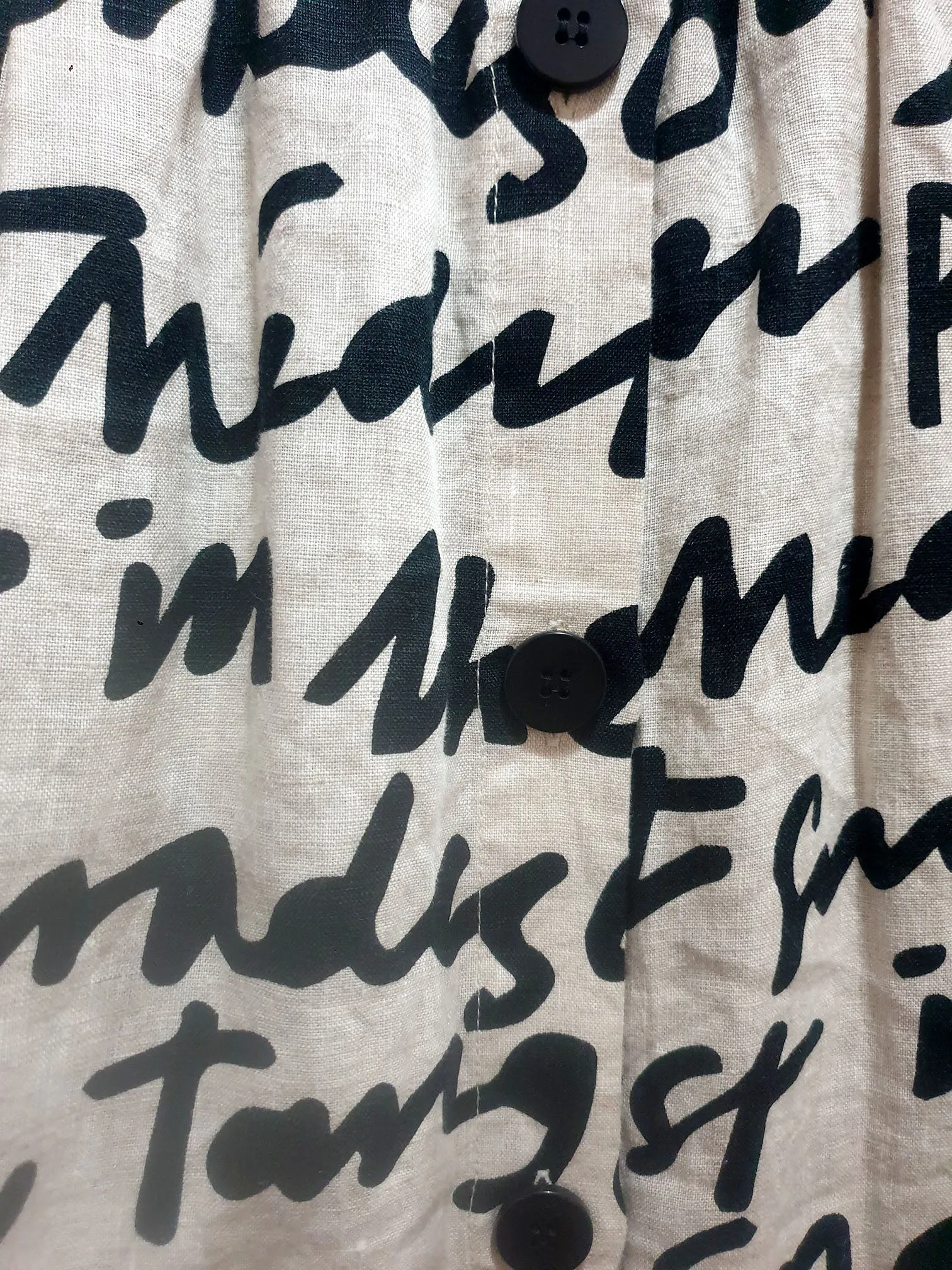 Gorman black unique print skirt size 10