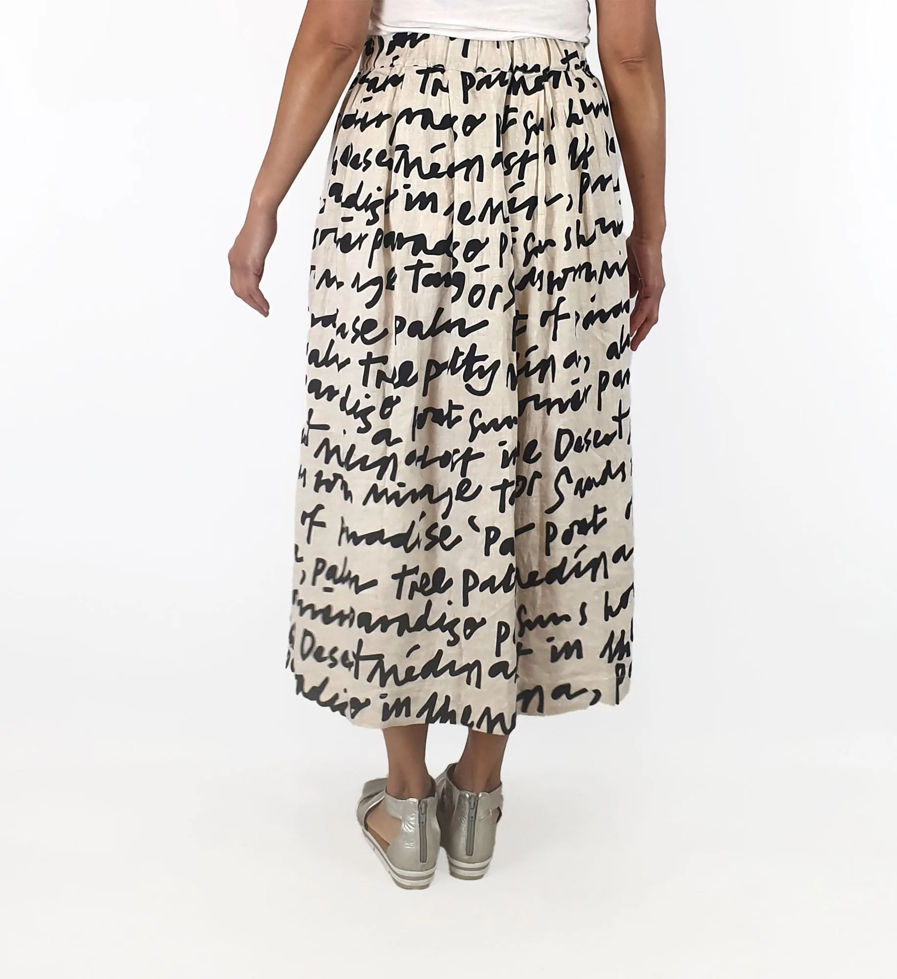 Gorman black unique print skirt size 10