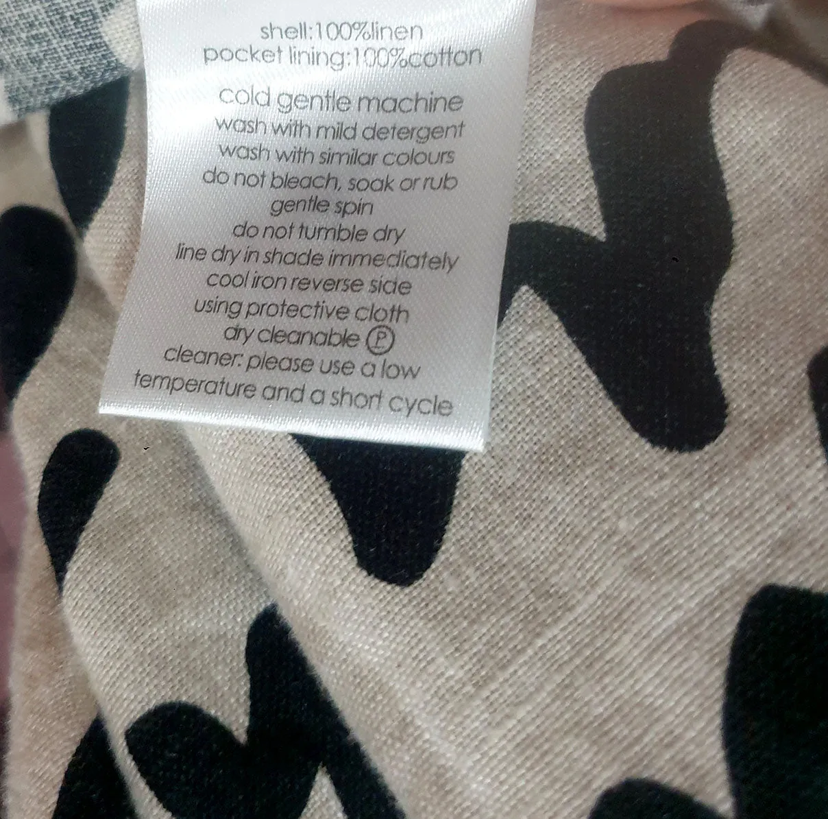 Gorman black unique print skirt size 10