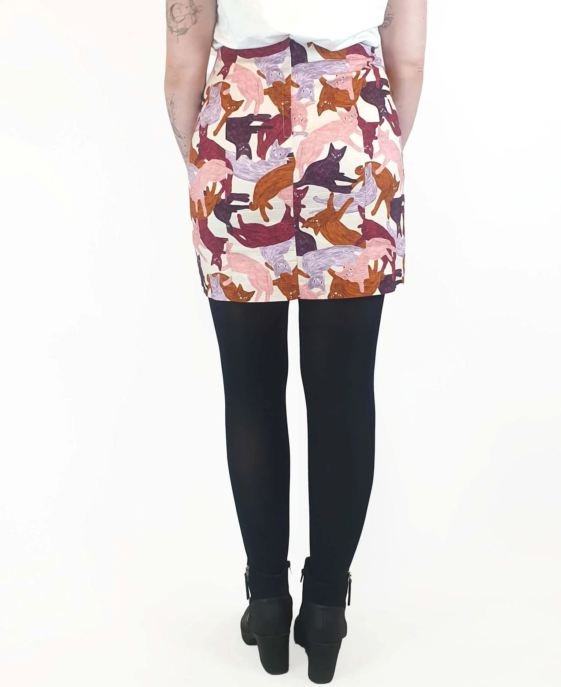 Gorman cat print mini skirt size 12