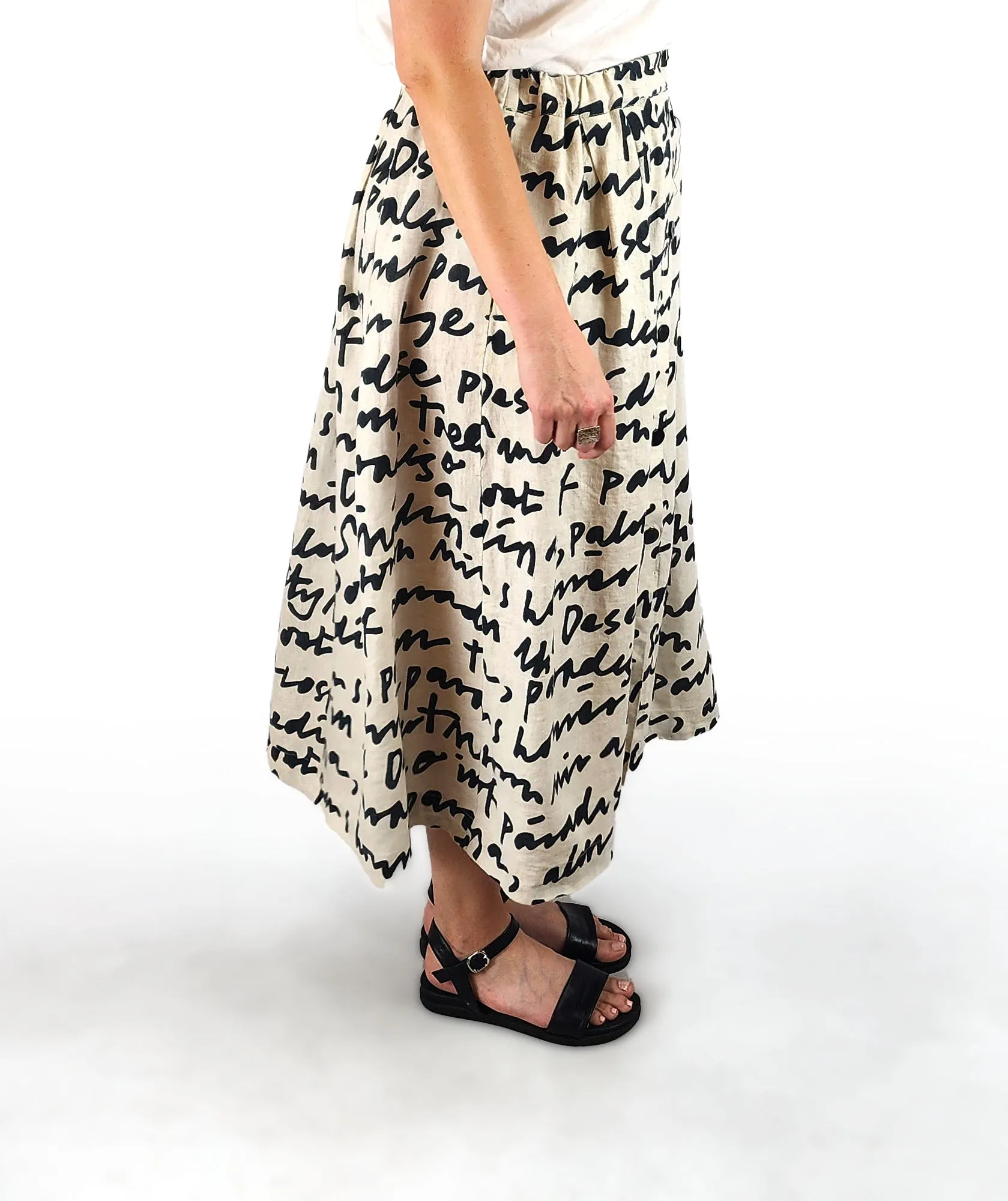 Gorman linen midi skirt size 14