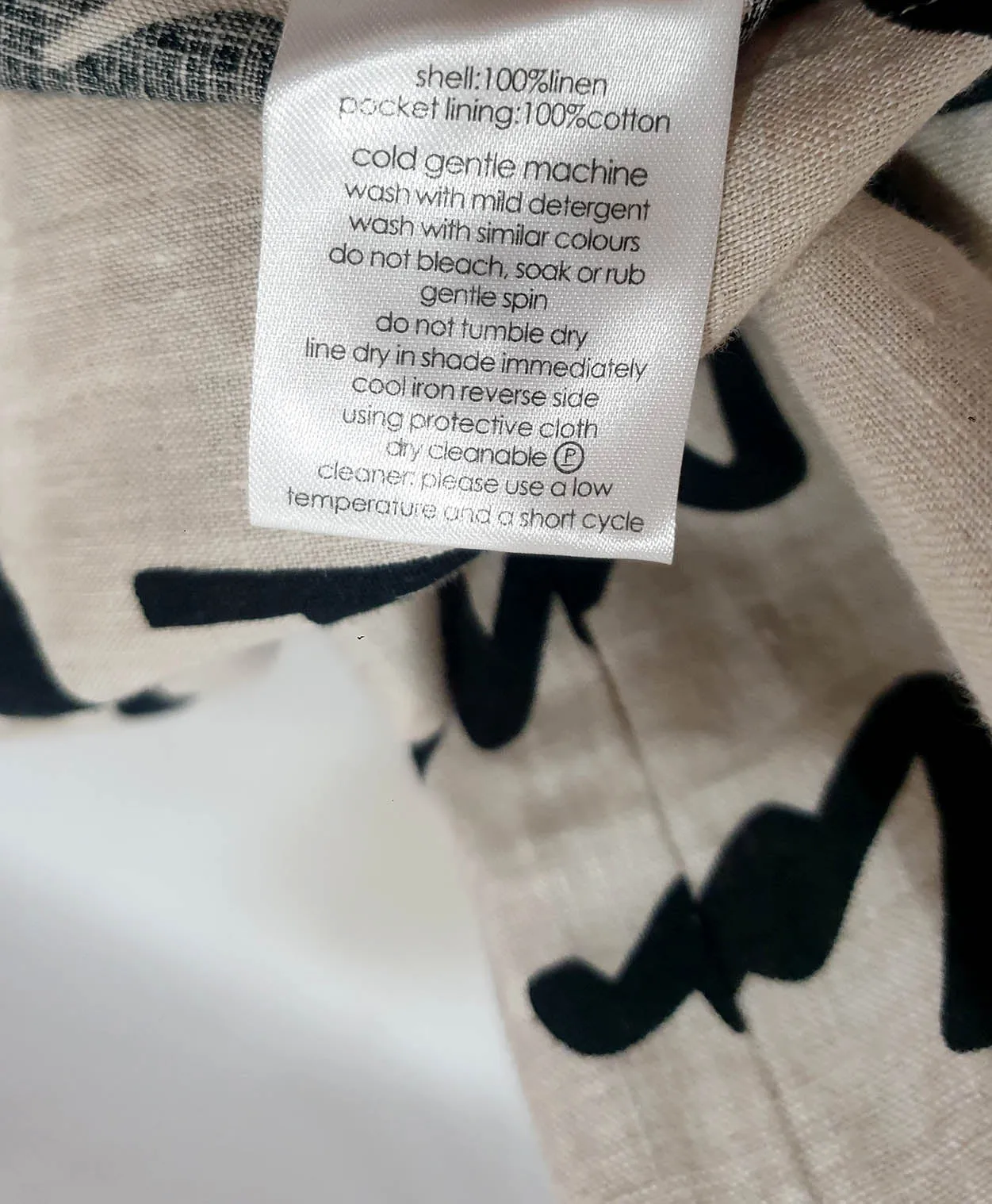 Gorman linen neutral print skirt size 16