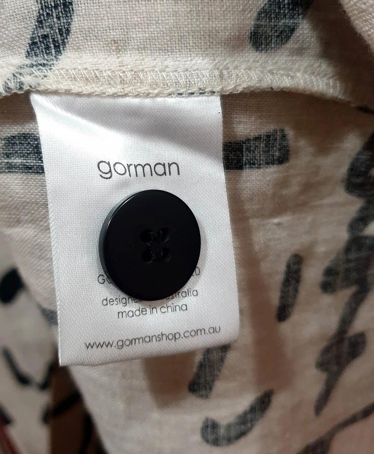 Gorman linen neutral print skirt size 16