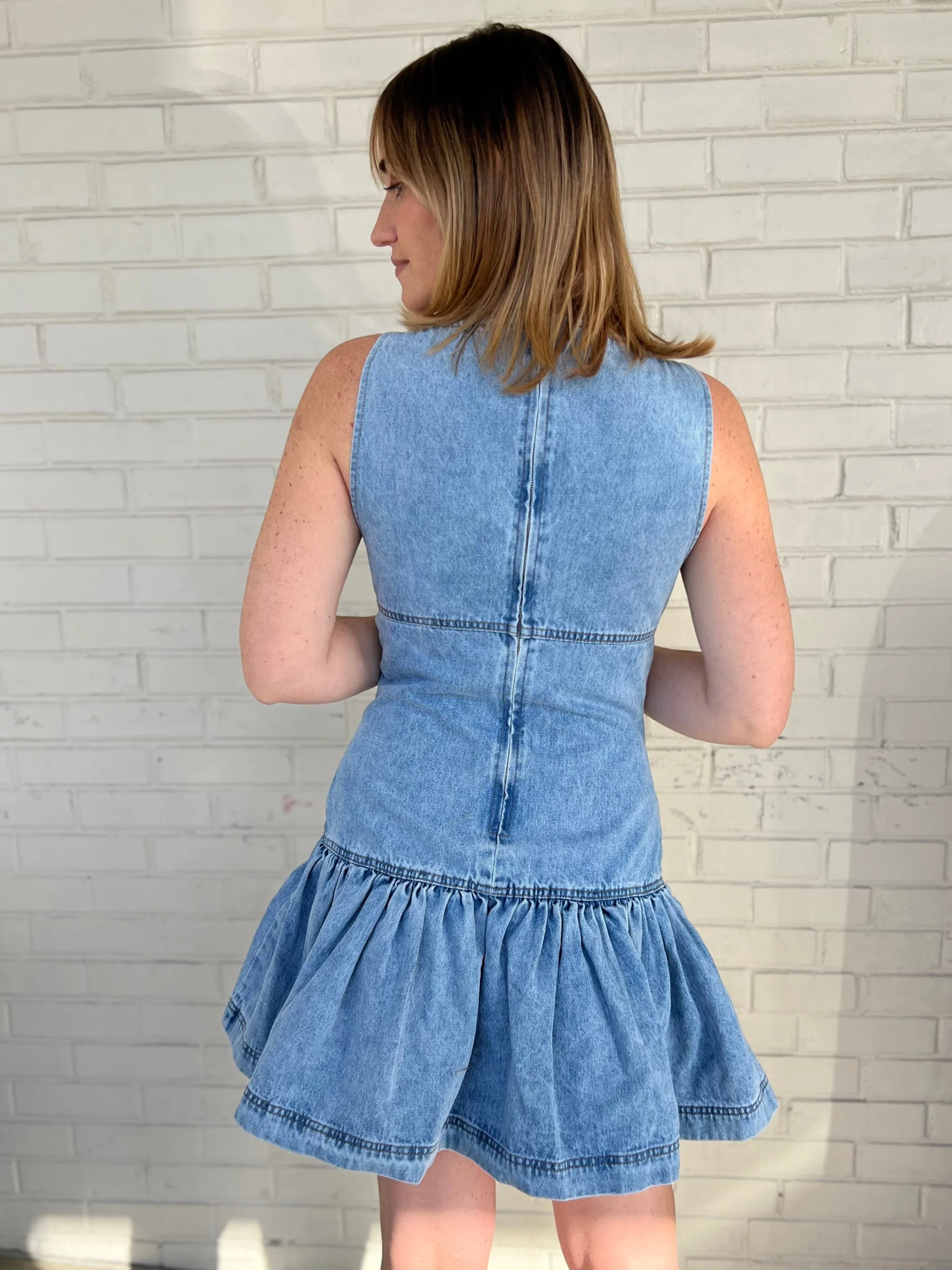 Grace Denim Mini Dress