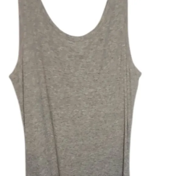 GRAY MAXI dress size large soft scoop neck maxi dress slim to full w/ stretch
