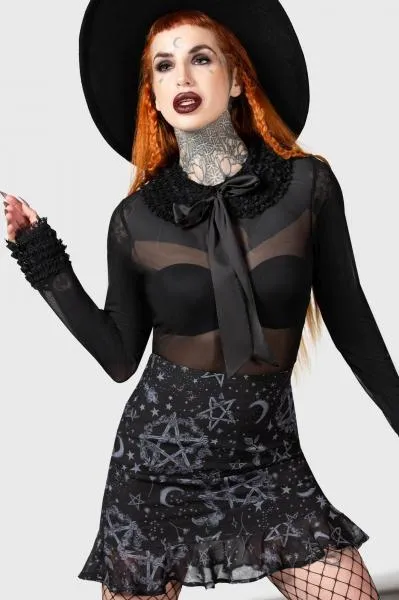 Gretel Mini Skirt - Black -