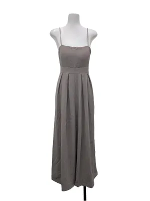 Grey Pleated Romper