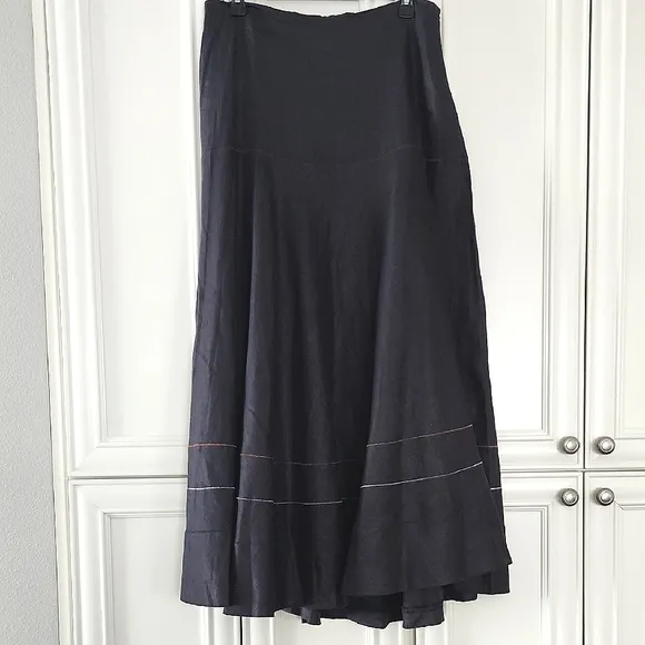 GUNEX | High End Italian Brand Linen Maxi Skirt