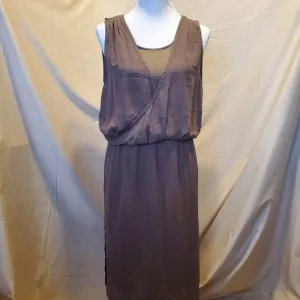 H by Halston Swoop Neck Layer Maxi Dress SZ 2
