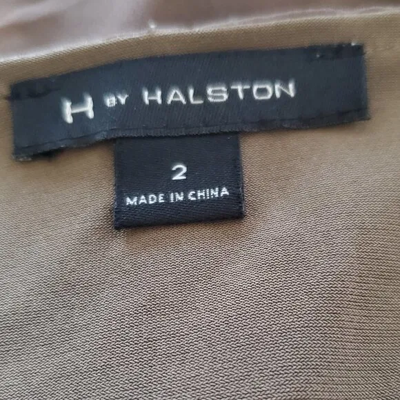 H by Halston Swoop Neck Layer Maxi Dress SZ 2