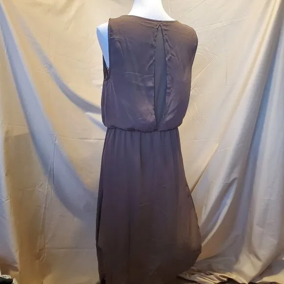 H by Halston Swoop Neck Layer Maxi Dress SZ 2